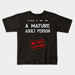 Mature adult person Kids T-Shirt